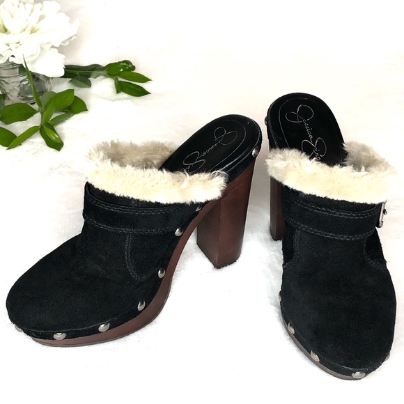 Jessica Simpson Shoes - Jessica Simpson | Citycat Suede Mules, 7.5